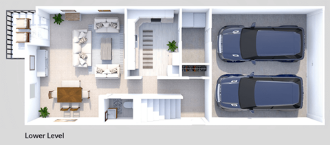 Floor plan for 4 beds, 2.5 baths, 2053 sqft
